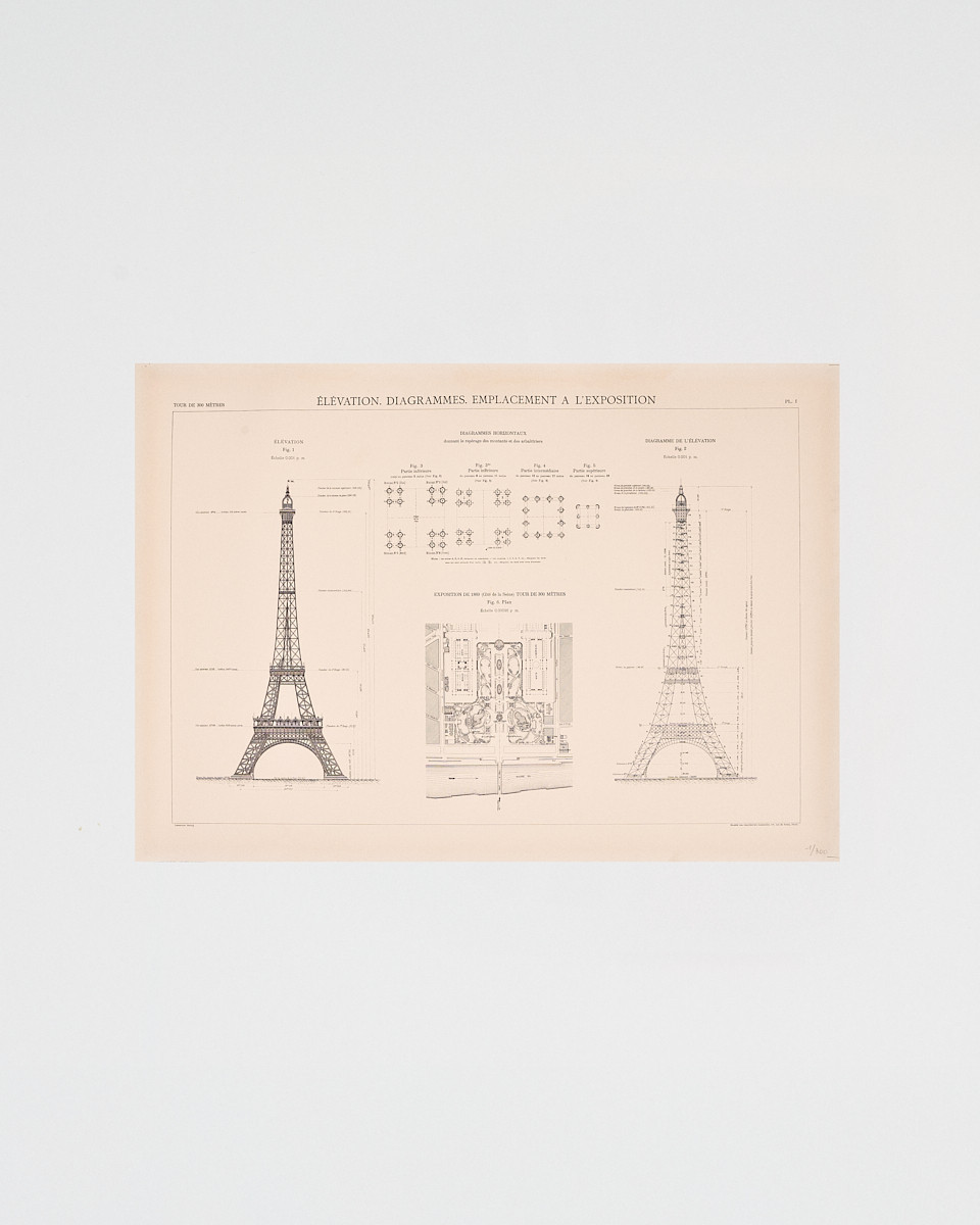 Póster Elevation - Tienda Oficial Torre Eiffel