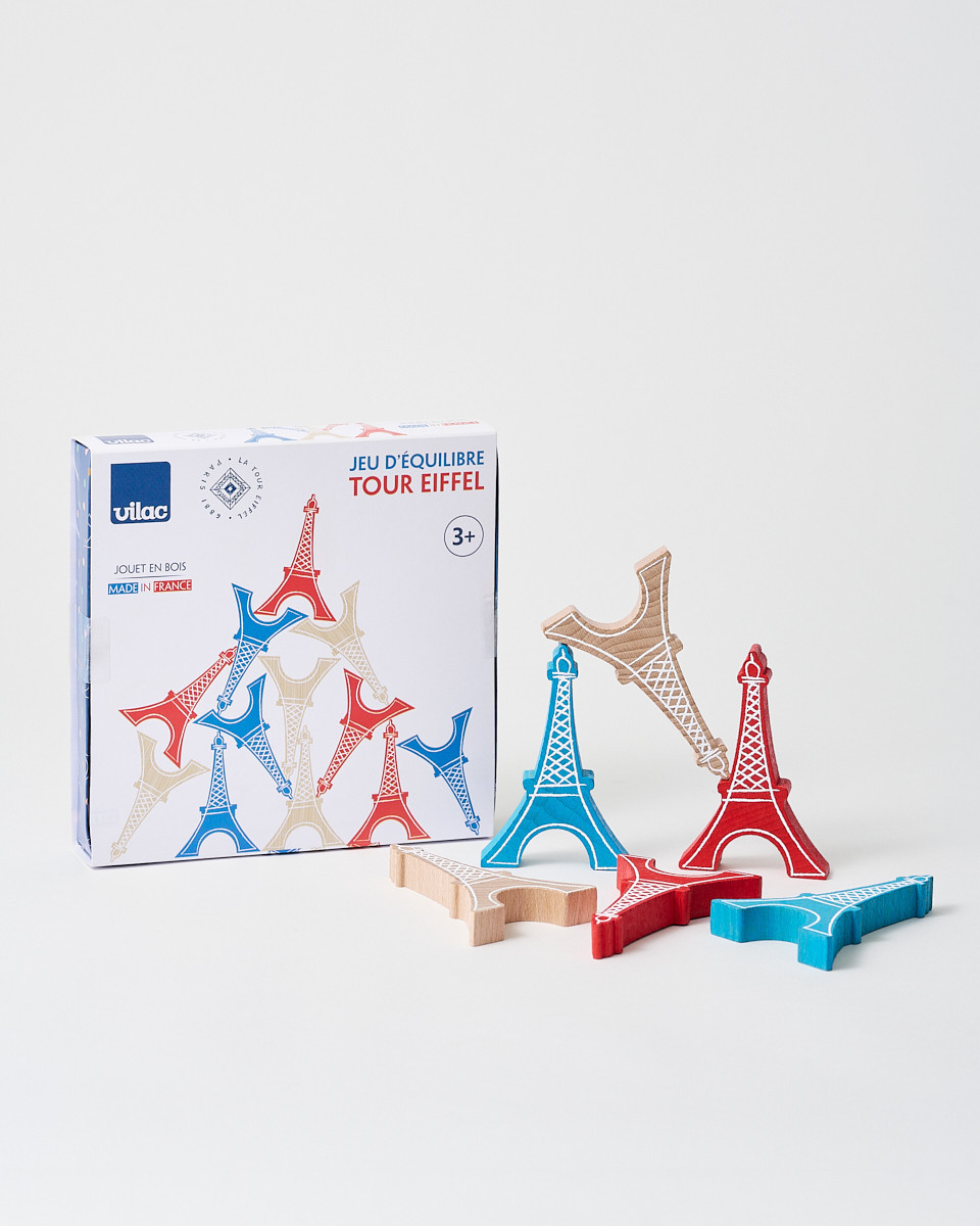 Juego de apilamiento de 12 piezas multicolor - Torre Eiffel